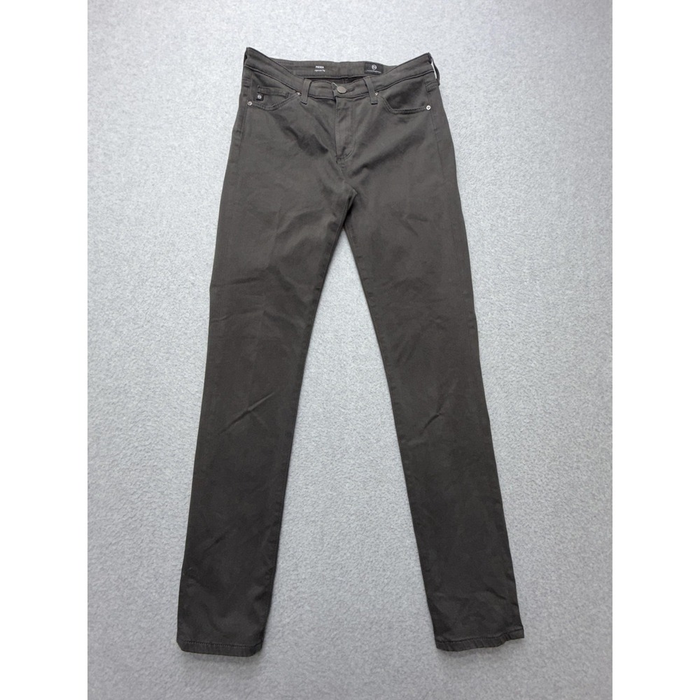 AG Adriano Goldschmied Prima Cigarette Jeans Womens 26R Brown Mid Rise Stretch